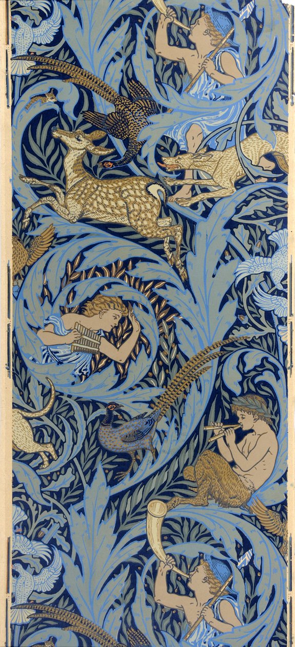 sidevæg. Trænoter, 1886 af Walter Crane