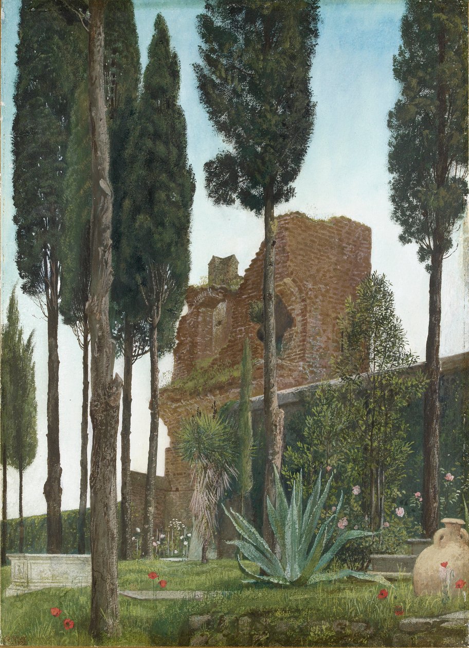 The Grave of Shelley, 1873 af Walter Crane