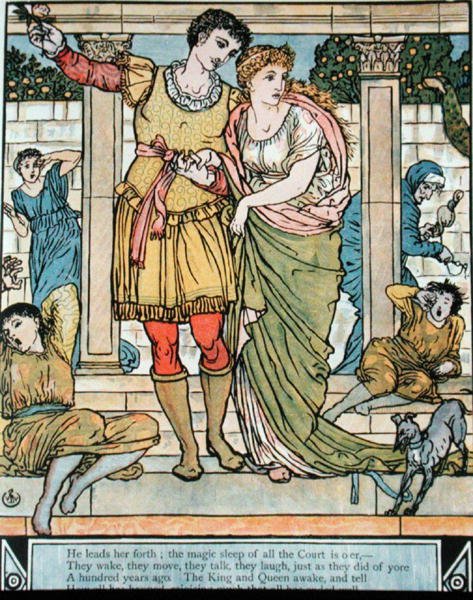 Prinsen, der redder prinsessen, illustration til 