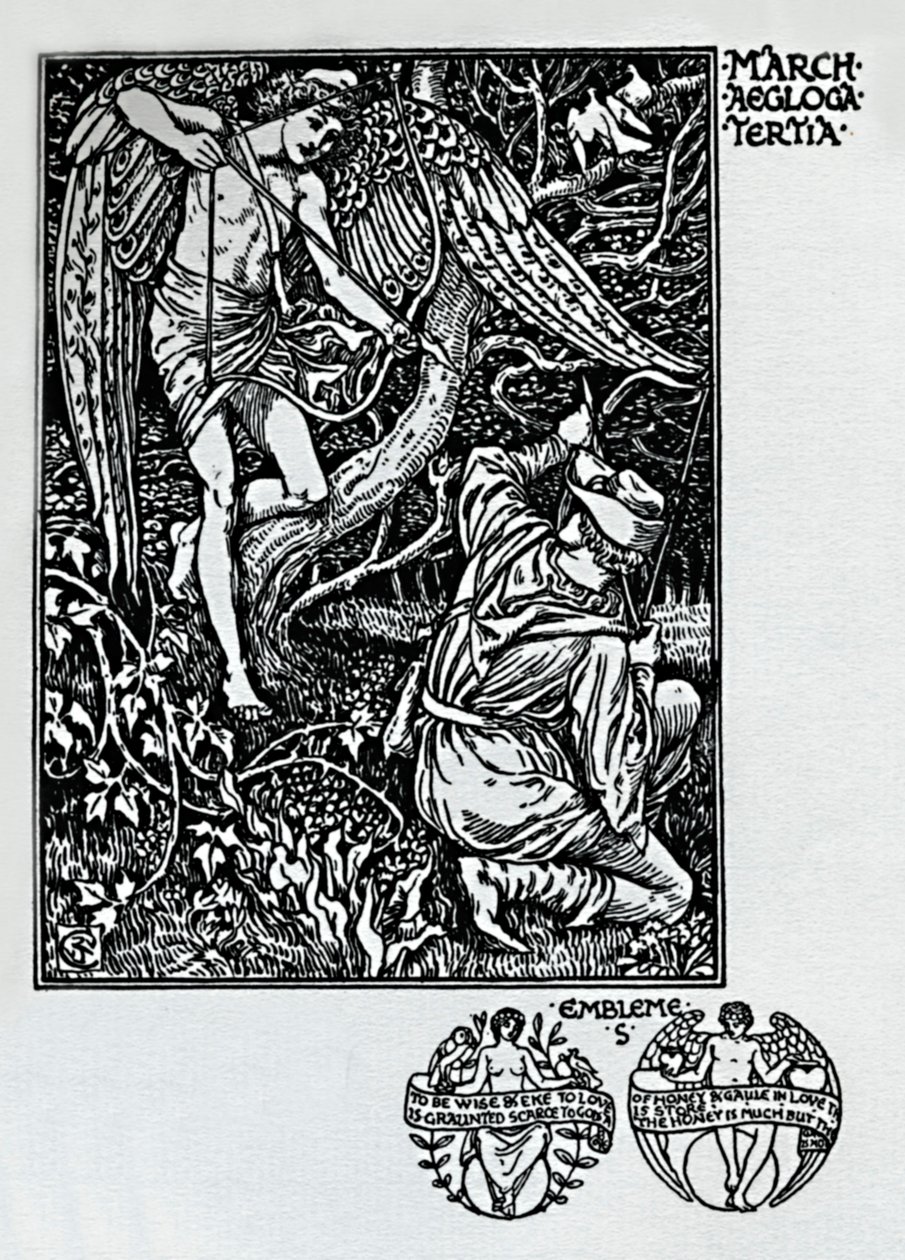 Shepheards-kalenderen - marts, 1898, 1923 af Walter Crane