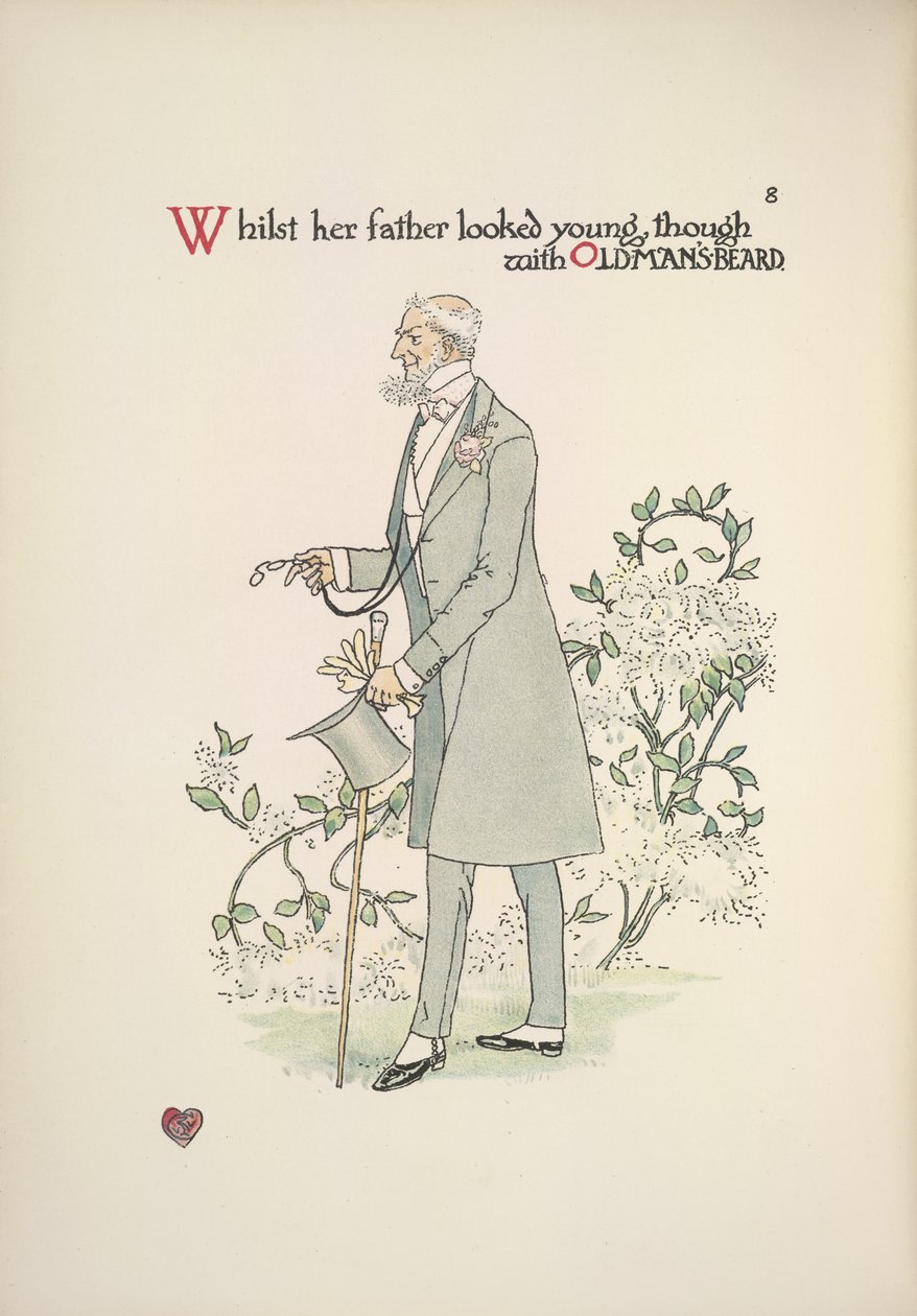 Brudens far i morgenkjole af Walter Crane