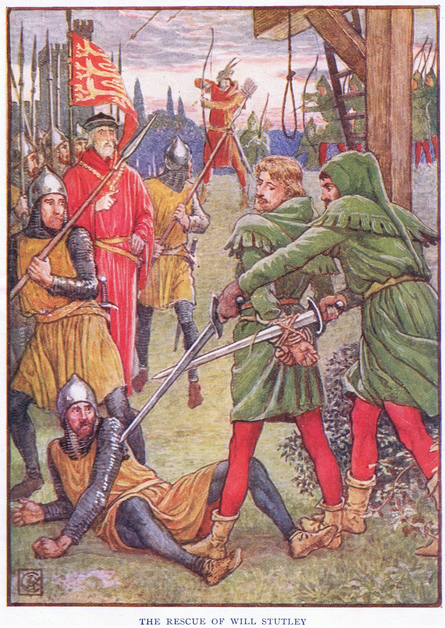 Redningen af Will Stuteley, ca. 1920 af Walter Crane