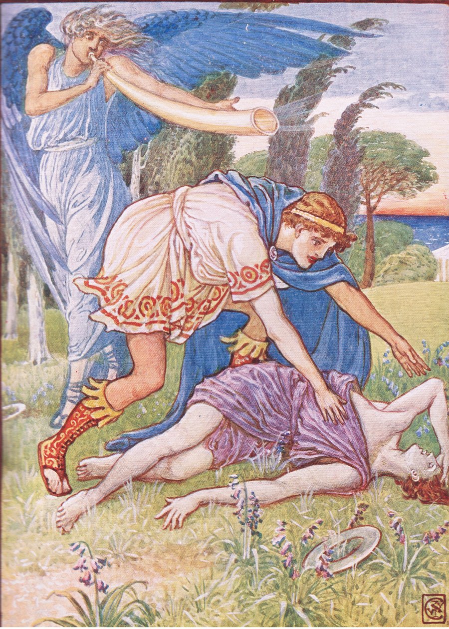 Vindguden sendte et vindstød fra syd, illustration fra 