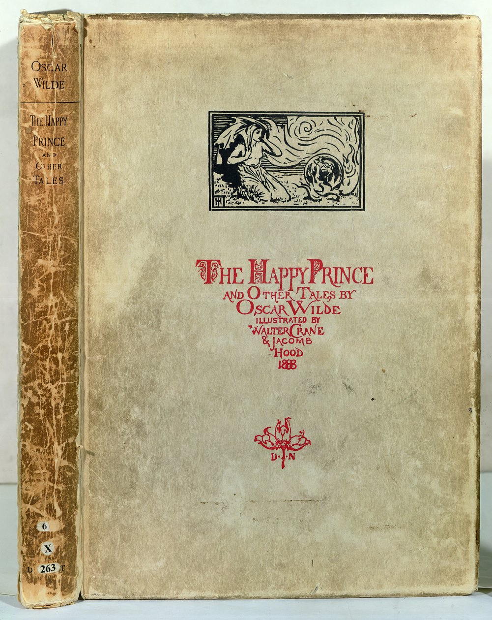 Titelbladet til Den lykkelige prins og andre fortællinger af Oscar Wilde, 1888 af Walter Crane