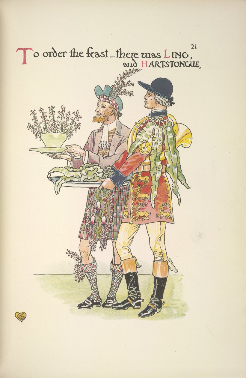 To tjenere, Ling og Hartstongue af Walter Crane
