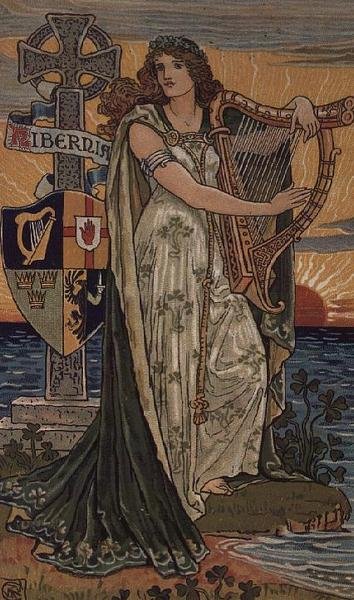 United Ireland, kalender for 1897, lavet for Royal Ulster Works, Belfast af Walter Crane