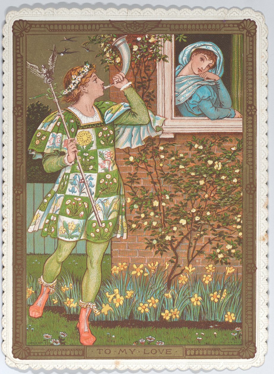 Valentinskort af Walter Crane