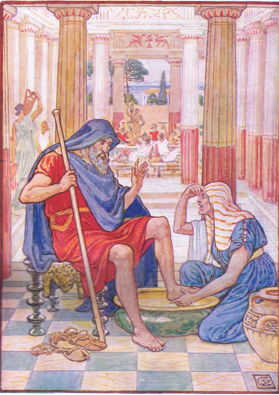 Ja, sandelig, du er Odysseus, illustration fra The Story of Greece, 1930