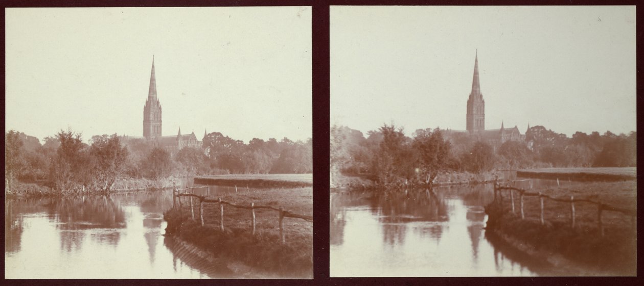 Salisbury Cathedral, Salisbury, Wiltshire, Wiltshire, 1913. af Walter Edward Zehetmayr