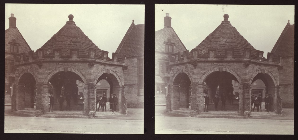 Somerton Market Cross, Market Place, Somerton, South Somerset, Somerset, 1913. af Walter Edward Zehetmayr