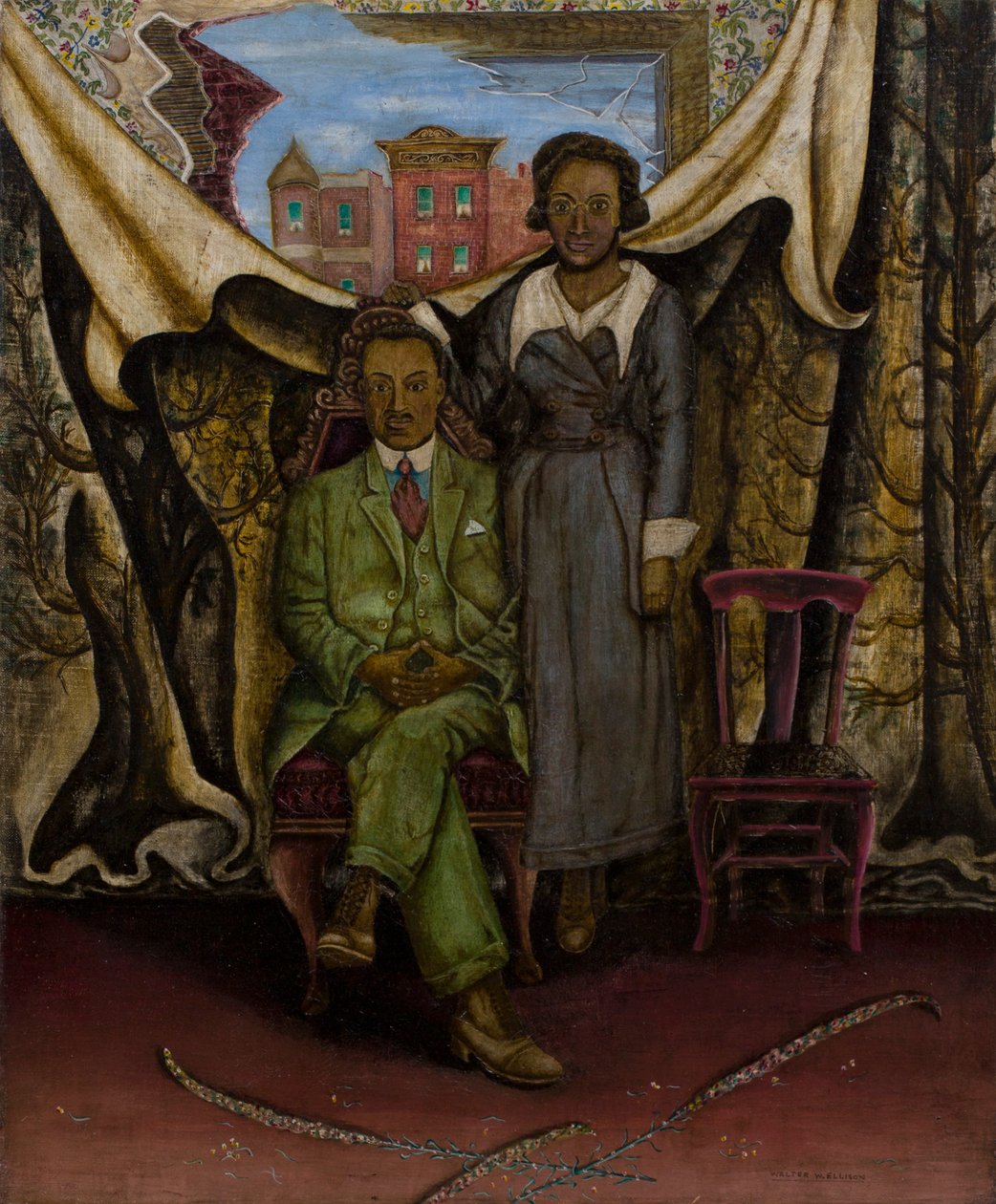 Far & Mor - Tintype af Walter Ellison