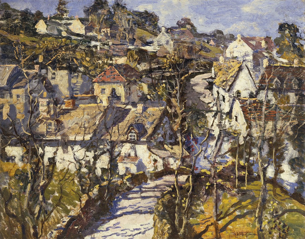 Landsbybroen af Walter Elmer Schofield