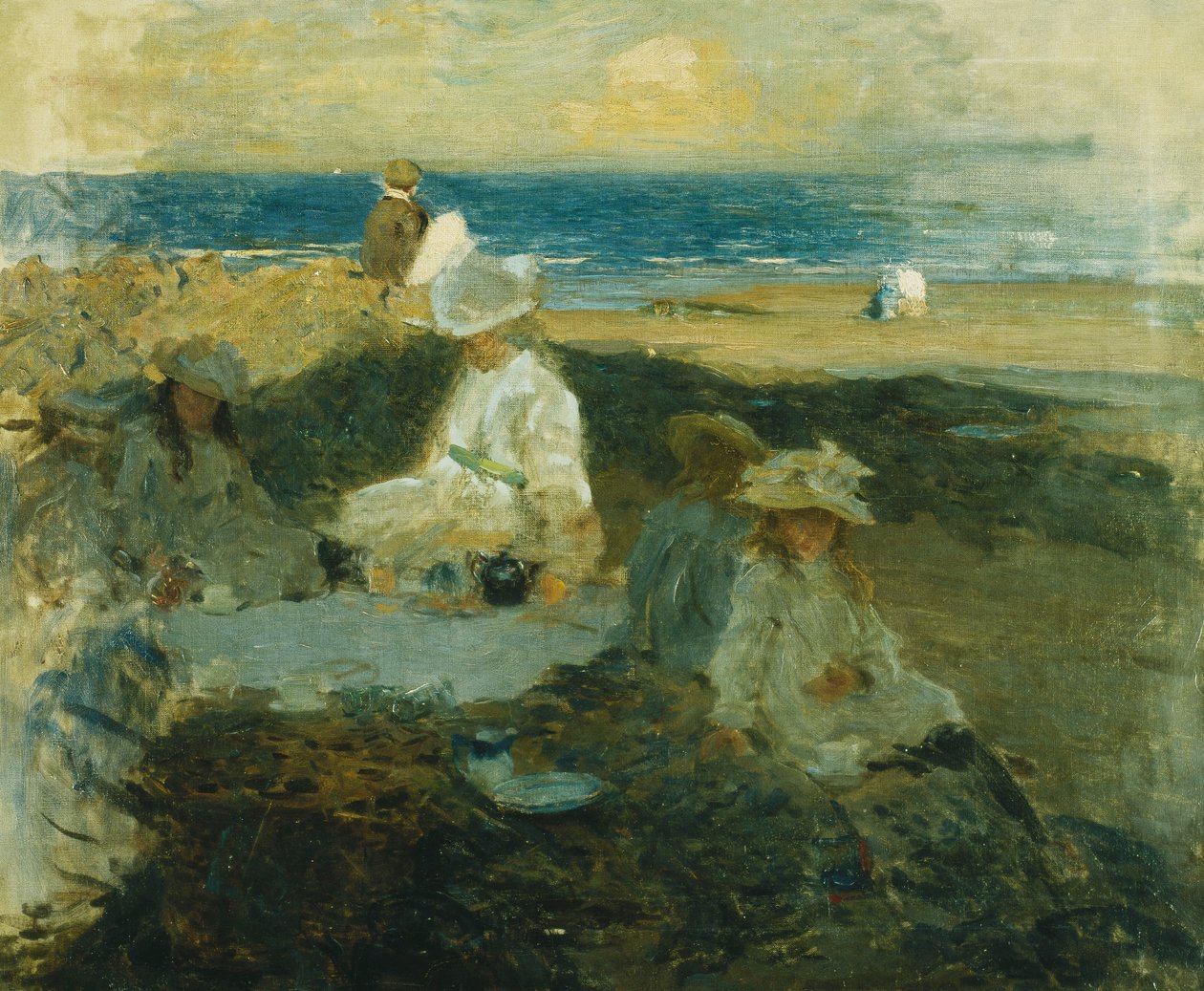 På stranden, ca. 1903 af Walter Frederick Osborne