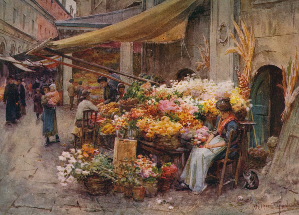 En bod ved Rialto, Venedig, c1900 1913 af Walter Frederick Roofe Tyndale