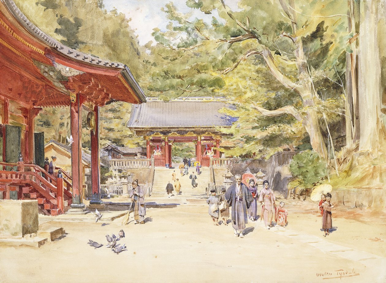 En gadescene, Japan af Walter Frederick Roofe Tyndale
