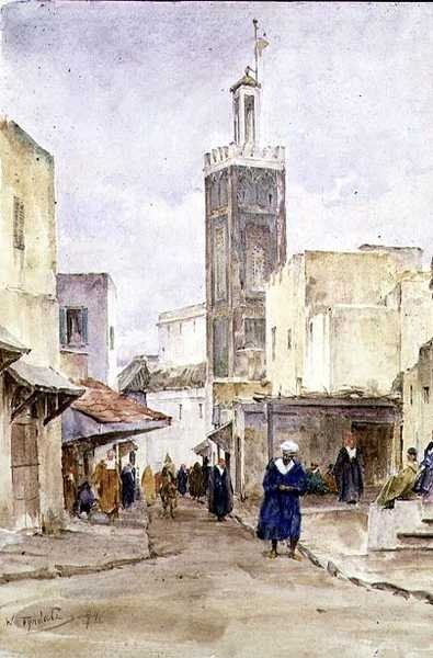 En østlig gadescene af Walter Frederick Roofe Tyndale