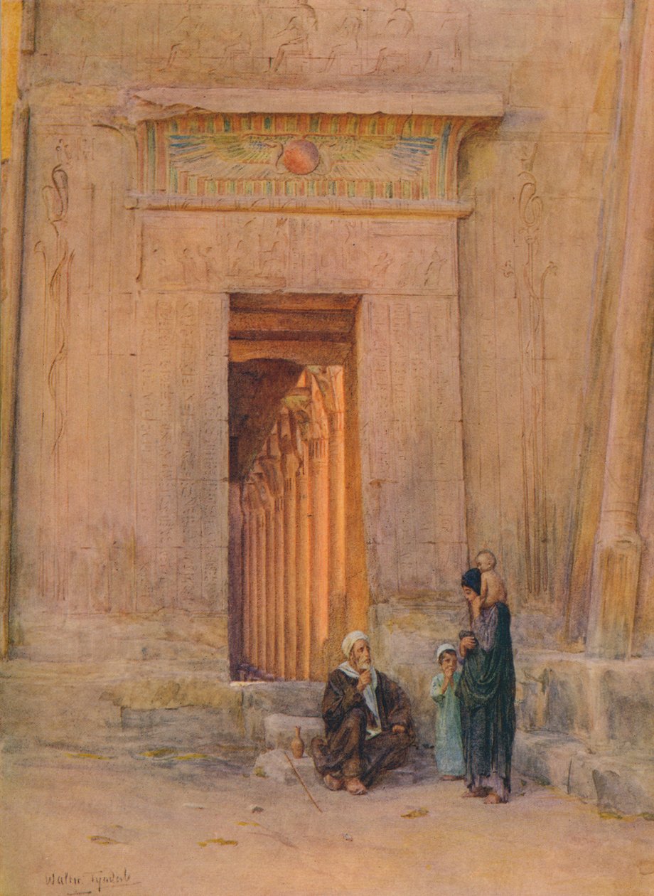 Døråbning i Isis-templet, c1905, 1912 af Walter Frederick Roofe Tyndale