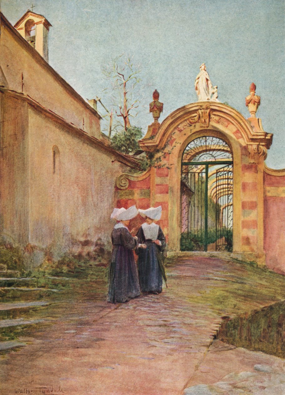Indgang til Villa Centurione, S. Margherita Ligure, c1910, 1912 af Walter Frederick Roofe Tyndale