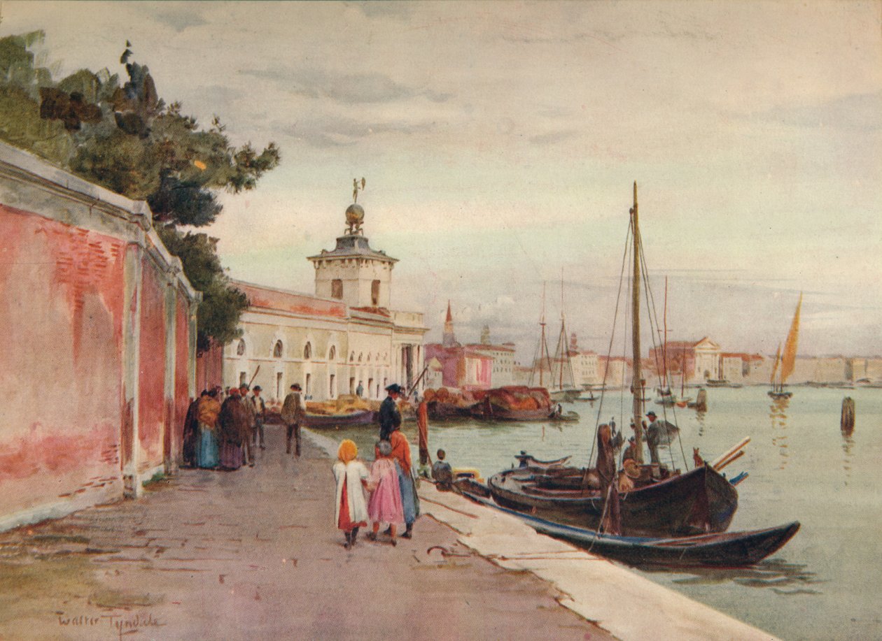 La Dogana, Venedig, c1900 1913 af Walter Frederick Roofe Tyndale