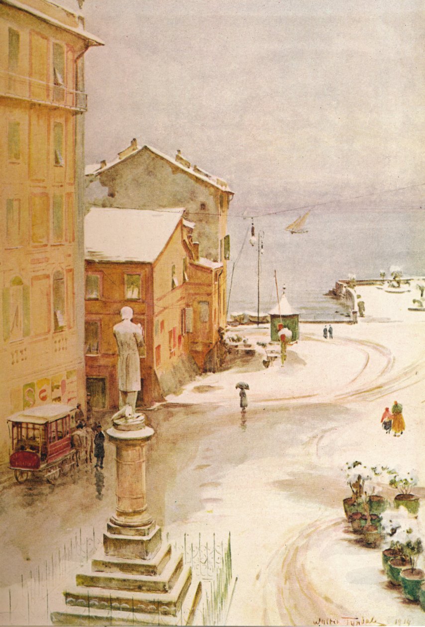 Piazza Mazzini, S. Margherita, c1910, 1912 af Walter Frederick Roofe Tyndale