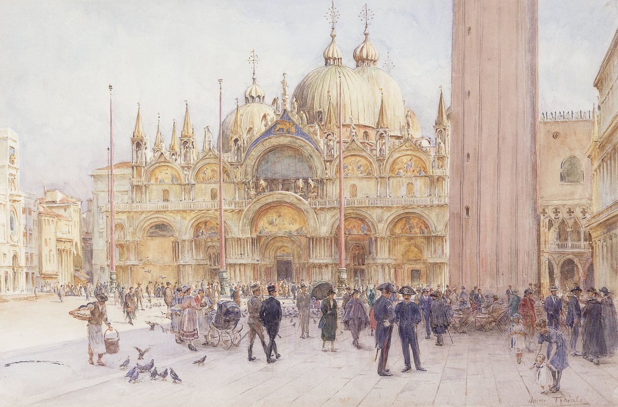 Markuspladsen, Venedig af Walter Frederick Roofe Tyndale