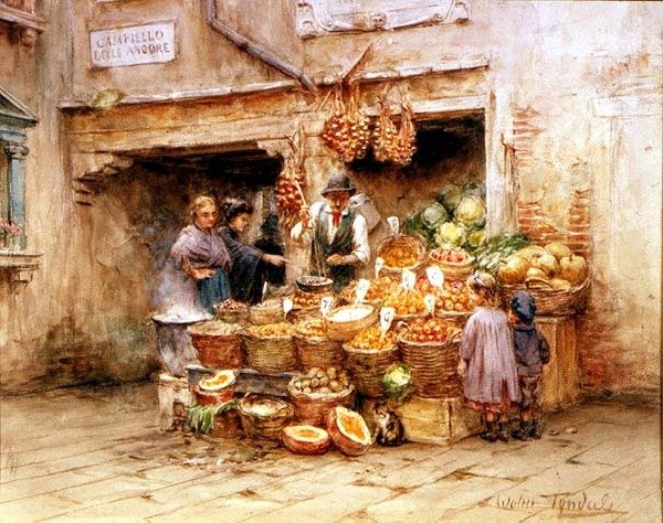 Frugtboden (akvarel) af Walter Frederick Roofe Tyndale