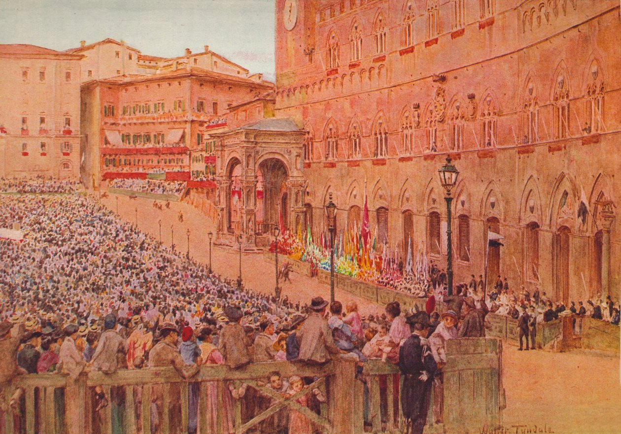 The Palio of Siena, c1900 1913 af Walter Frederick Roofe Tyndale