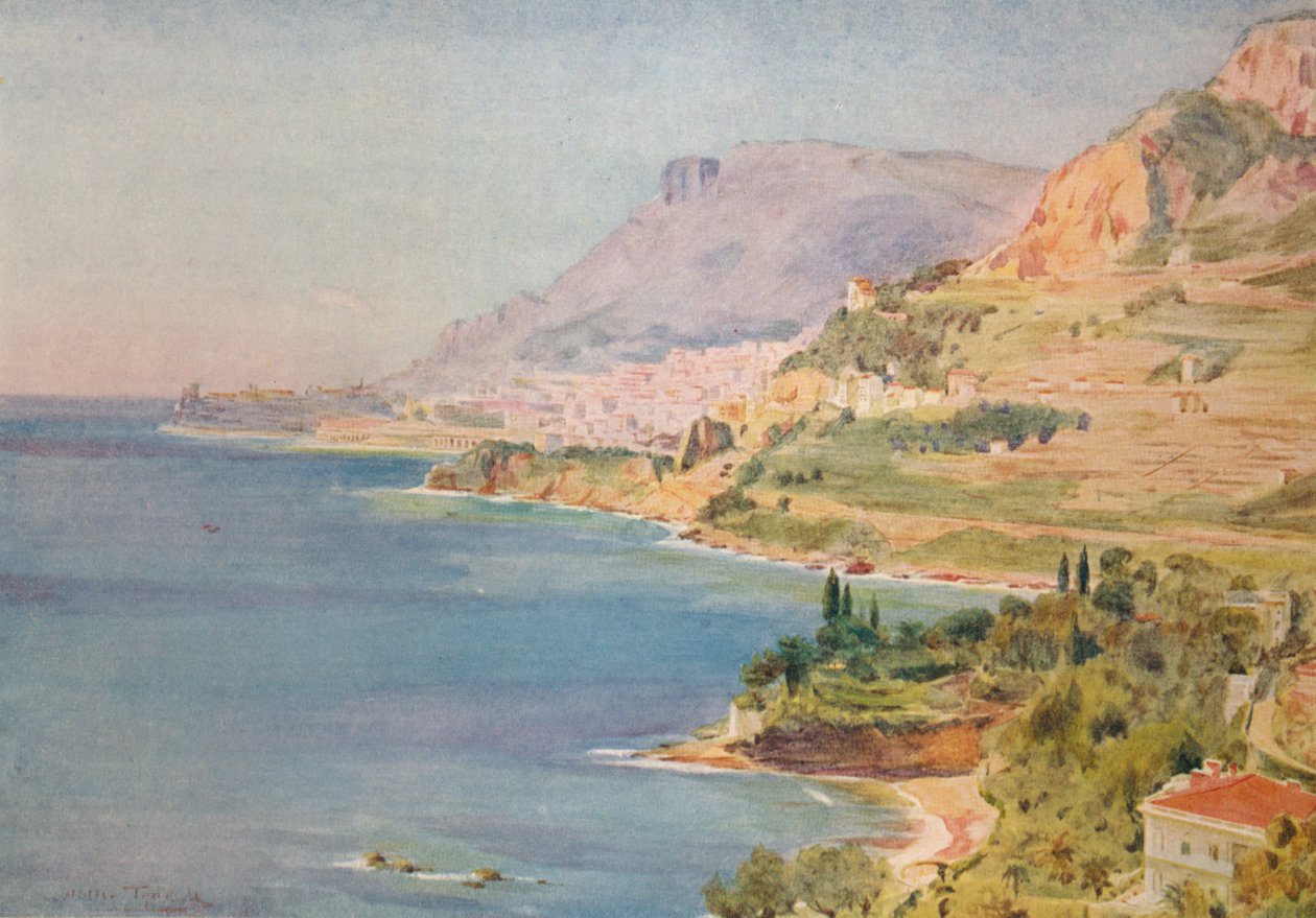 Fyrstendømmet Monaco, c1910, 1912 af Walter Frederick Roofe Tyndale