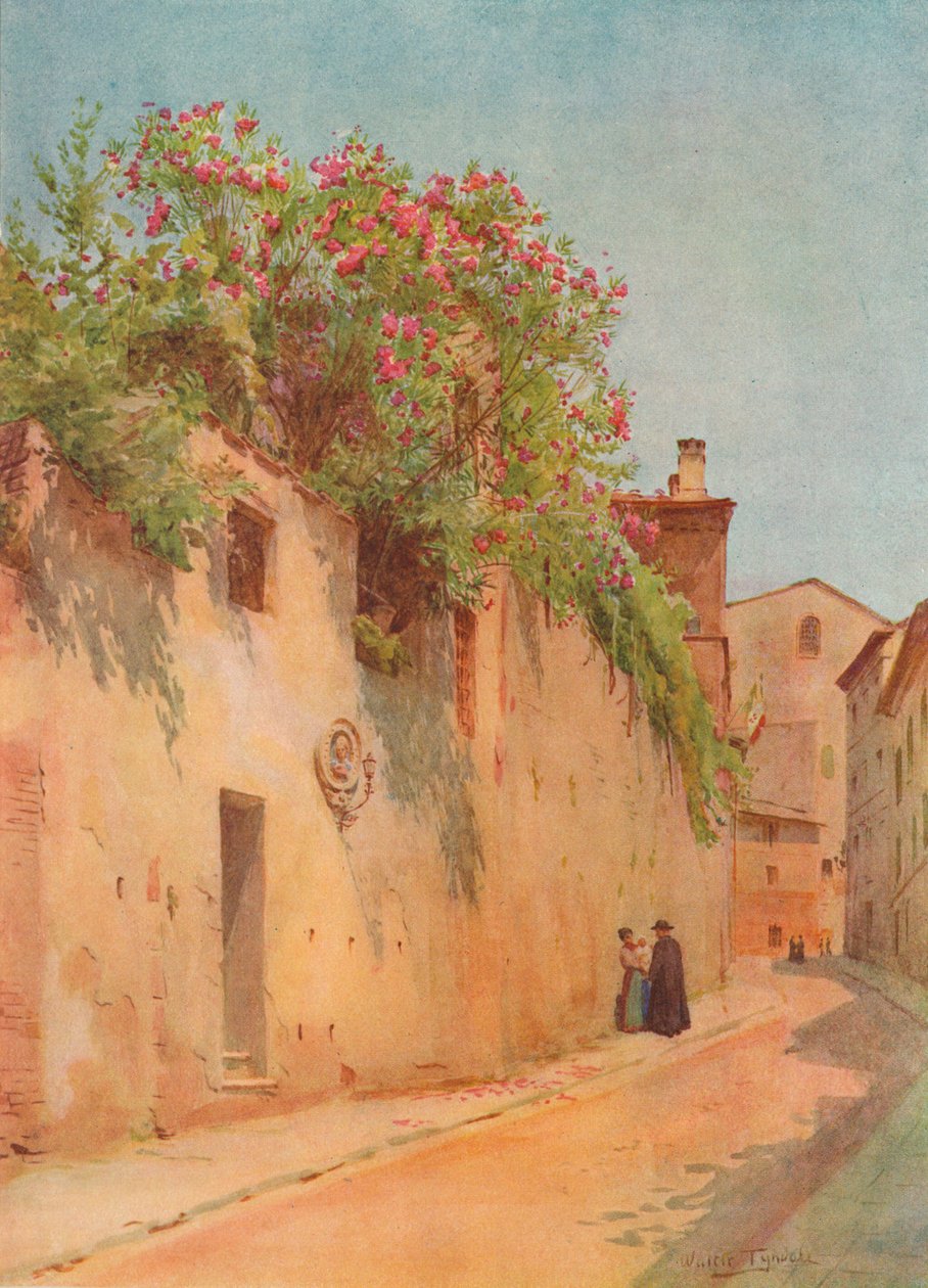 Via Delle Sperandie, Siena, c1900 1913 af Walter Frederick Roofe Tyndale