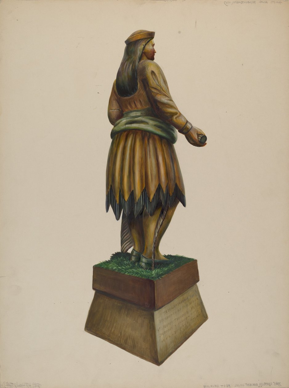 Cigarbutik indisk, ca. 1937. af Walter Hochstrasser