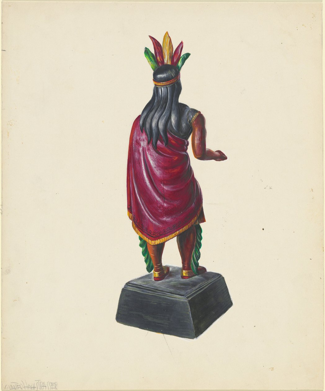 Cigarbutik indisk, ca. 1937. af Walter Hochstrasser