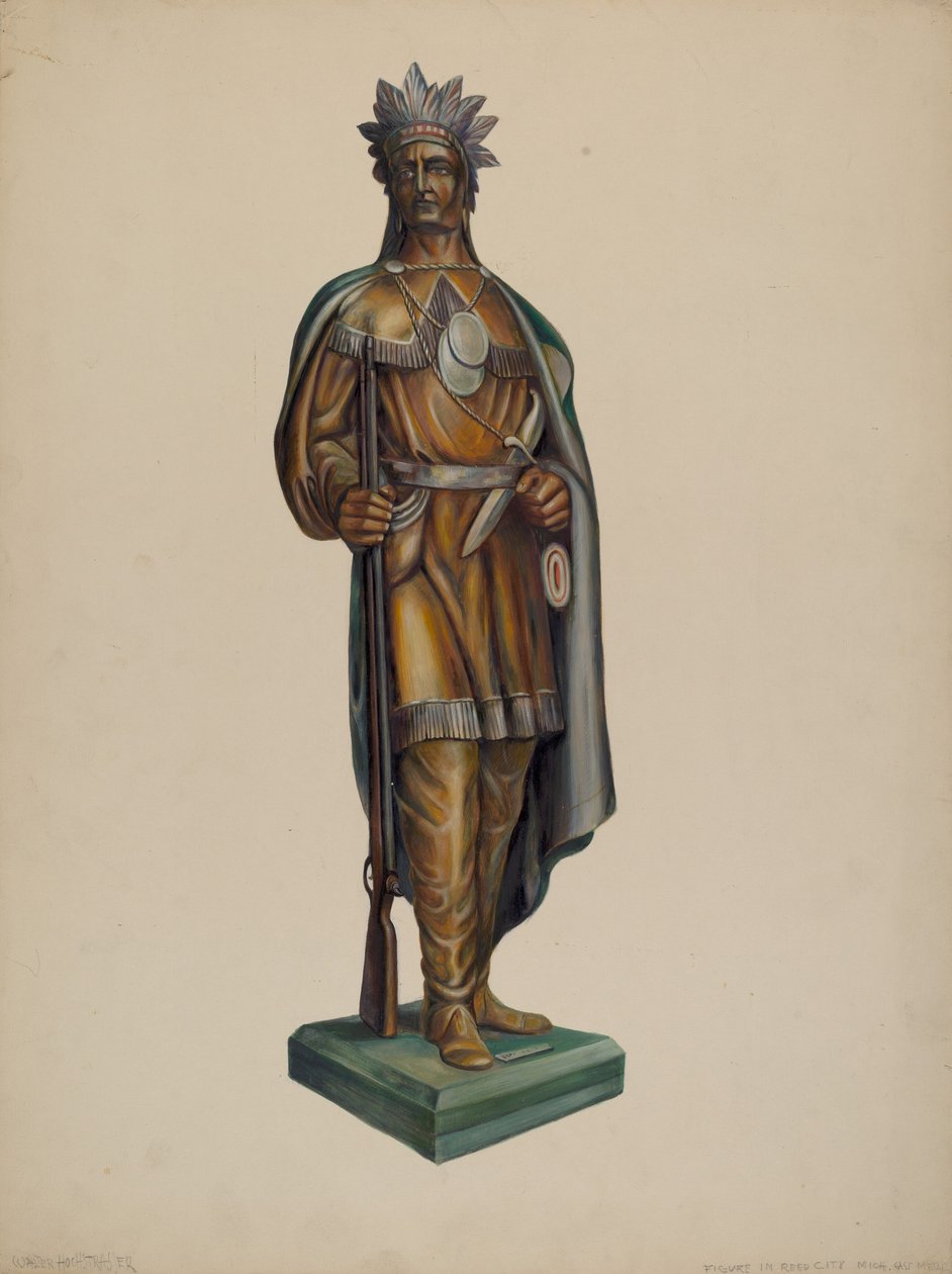 Cigarbutik indisk, ca. 1938. af Walter Hochstrasser