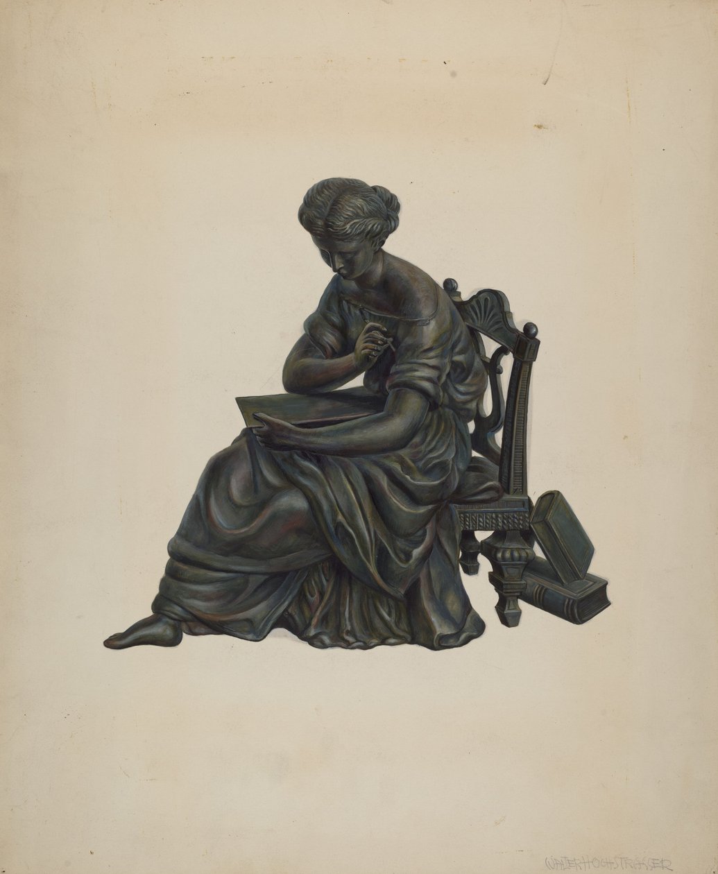 Statue ur dekoration, ca. 1939. af Walter Hochstrasser