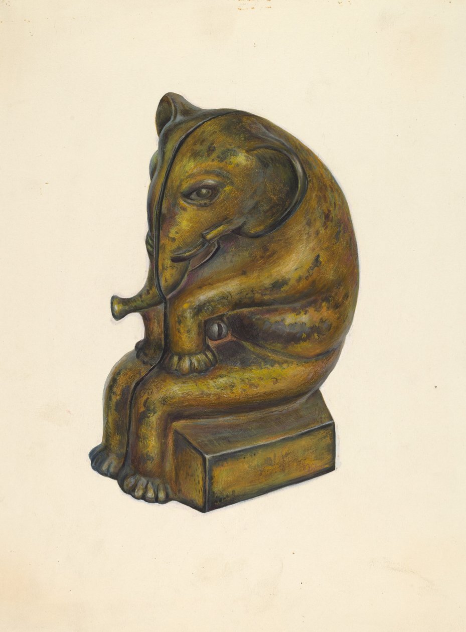 Legetøjsbank: Elephant, ca. 1939. af Walter Hochstrasser