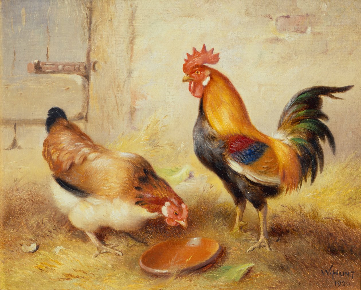 Høns fodring af Walter Hunt