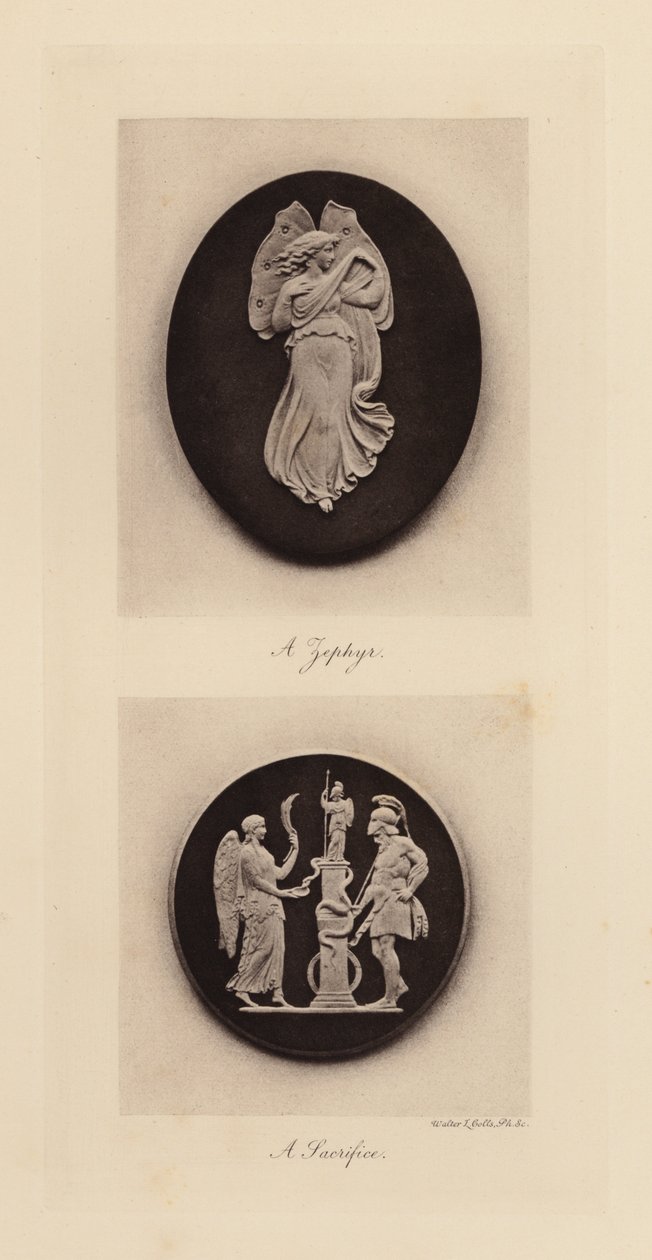 Wedgwood keramikplader med klassiske scener (fotogravure) af Walter L. Colls