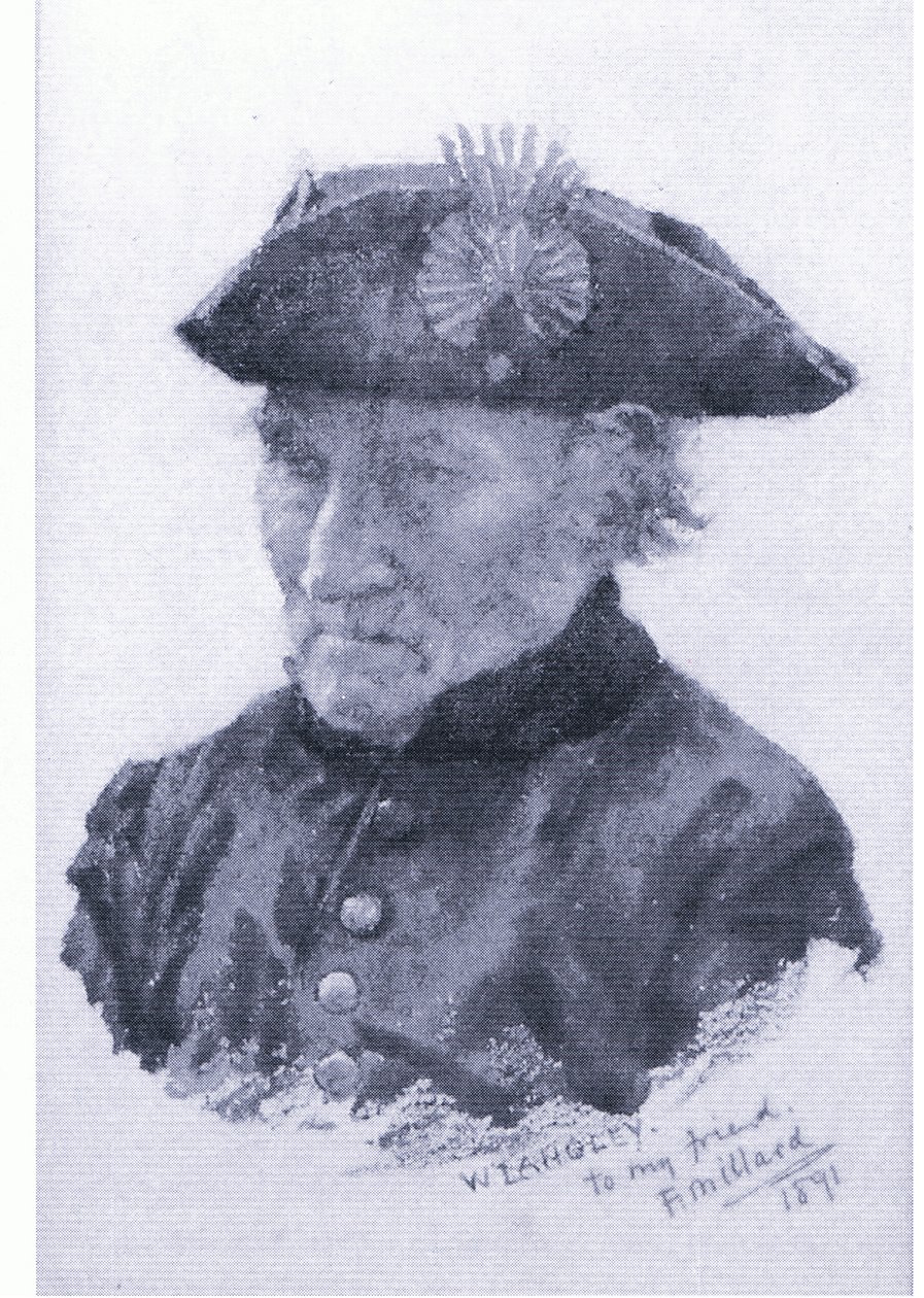 En Chelsea-pensionist, fra magasin eller bogkilde ukendt (farve litho) af Walter Langley