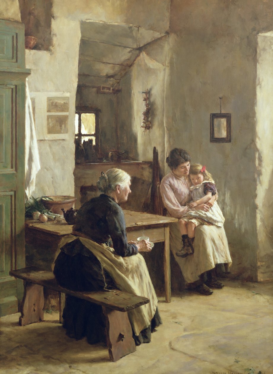 Moder Kærlighed af Walter Langley