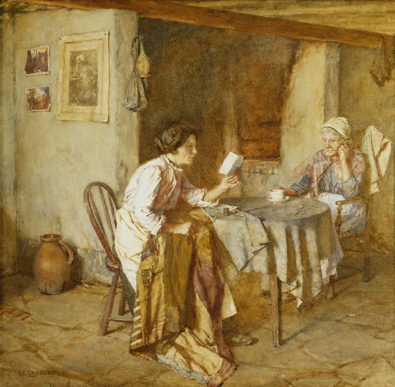 Brevet, af Walter Langley