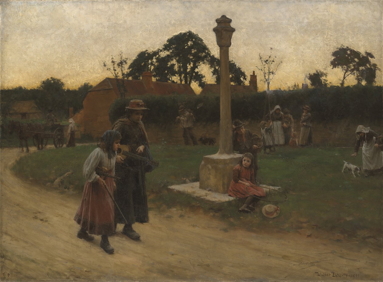 Vandrende musikere af Walter Langley