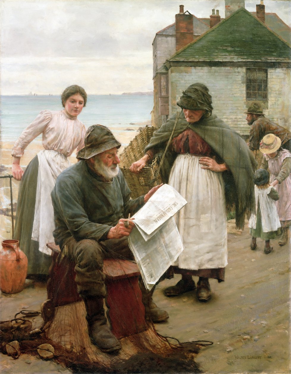 Når bådene er væk, 1903 af Walter Langley