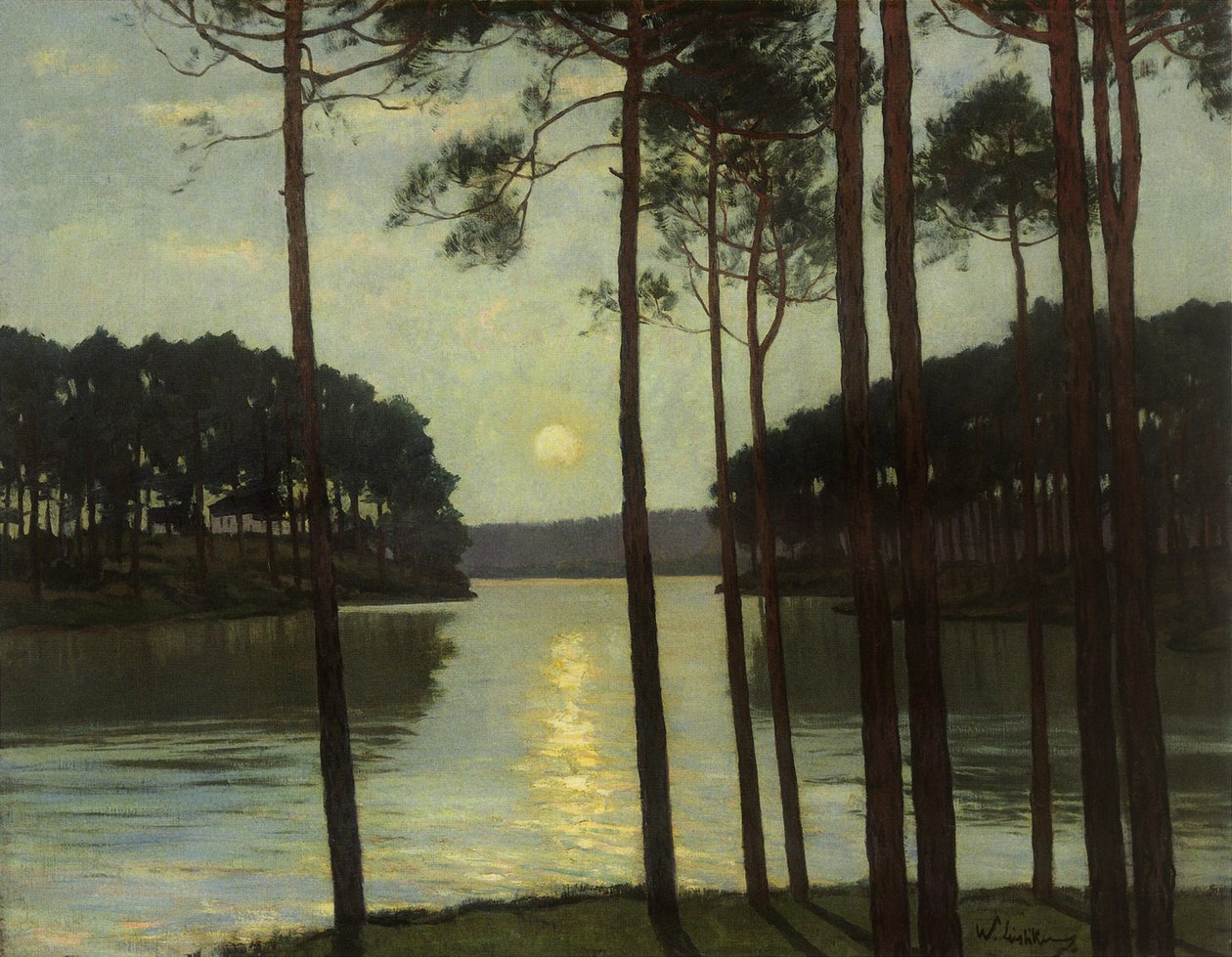 Aftenstemning ved Schlachtensee af Walter Leistikow