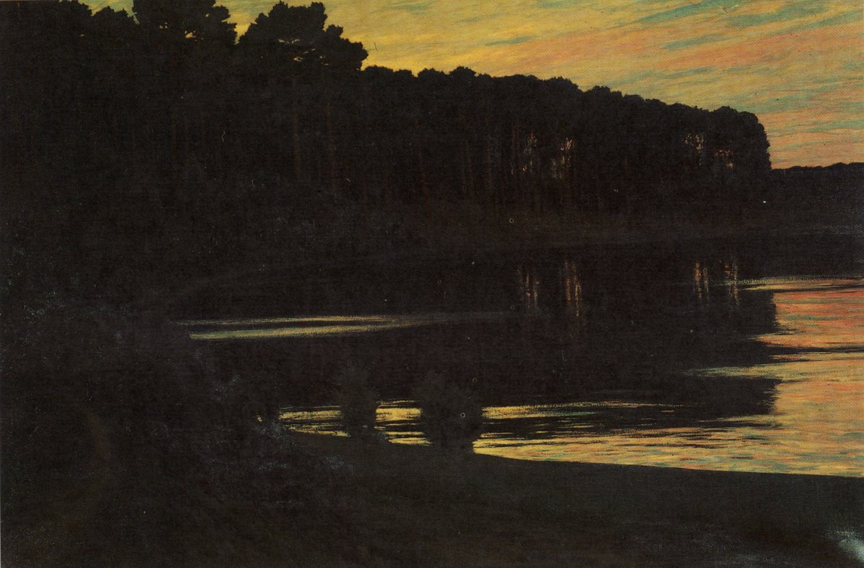 Tysk: Grunewaldsee Grunewald-søen


Alternativ titel(r): Tysk: Sonnenuntergang über dem Grunewaldsee Lake Grunewald af Walter Leistikow