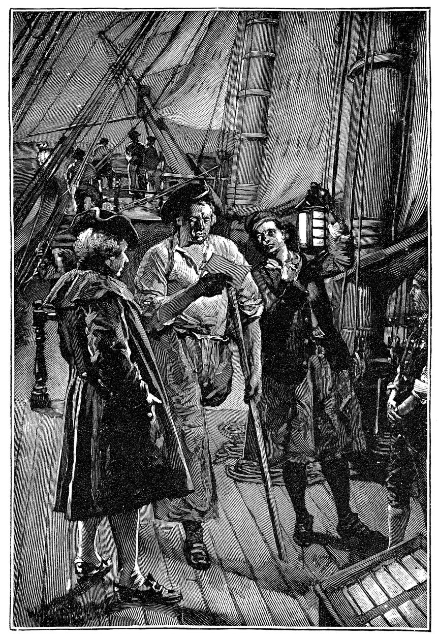 Illustration af Walter Paget (1863-1935) til romanen "Treasure Island"" af Robert Louis Stevenson (1850-1894) 1900 af Walter Paget