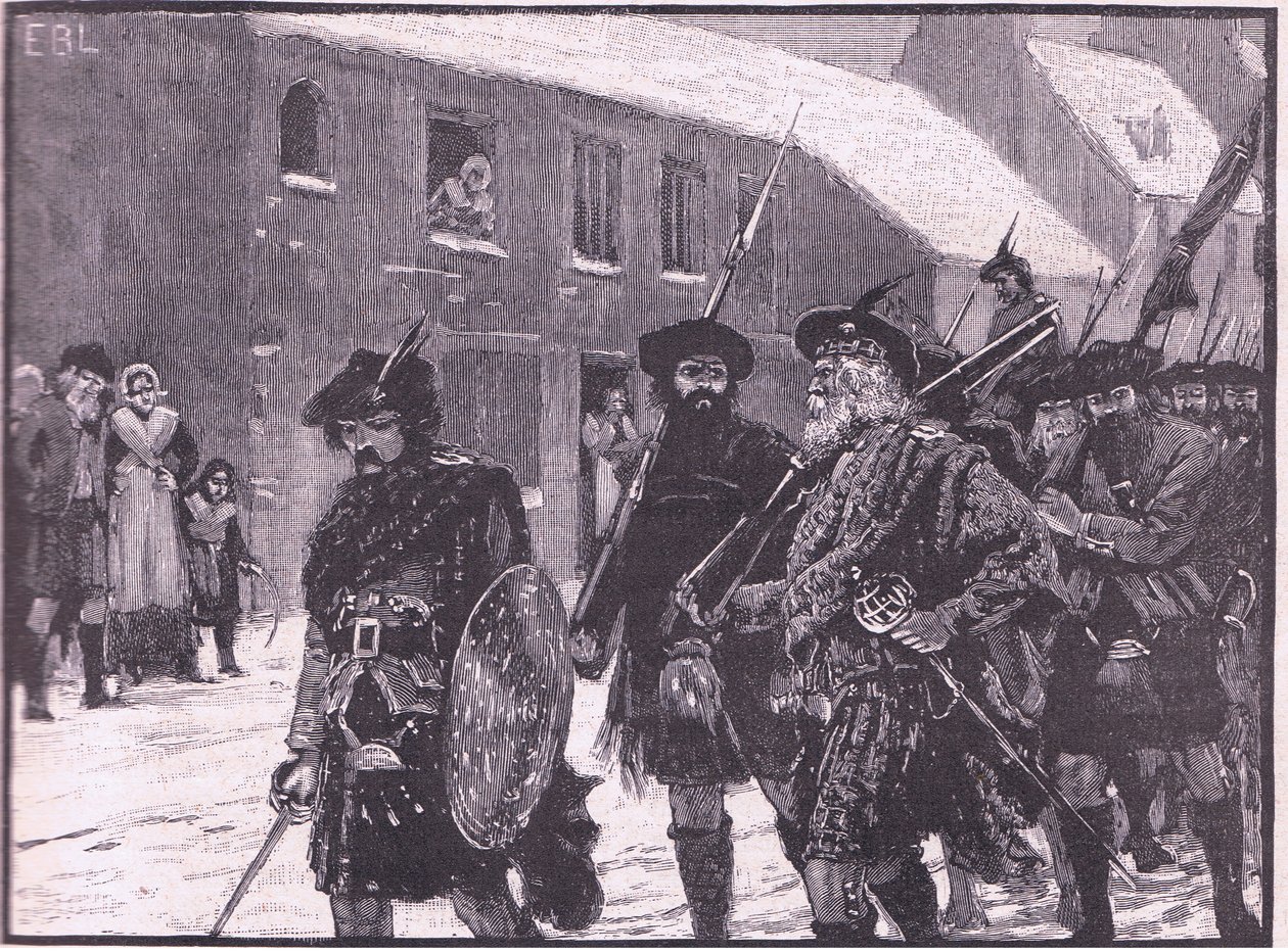 Højlændernes tilbagetog 1716 e.Kr af Walter Paget