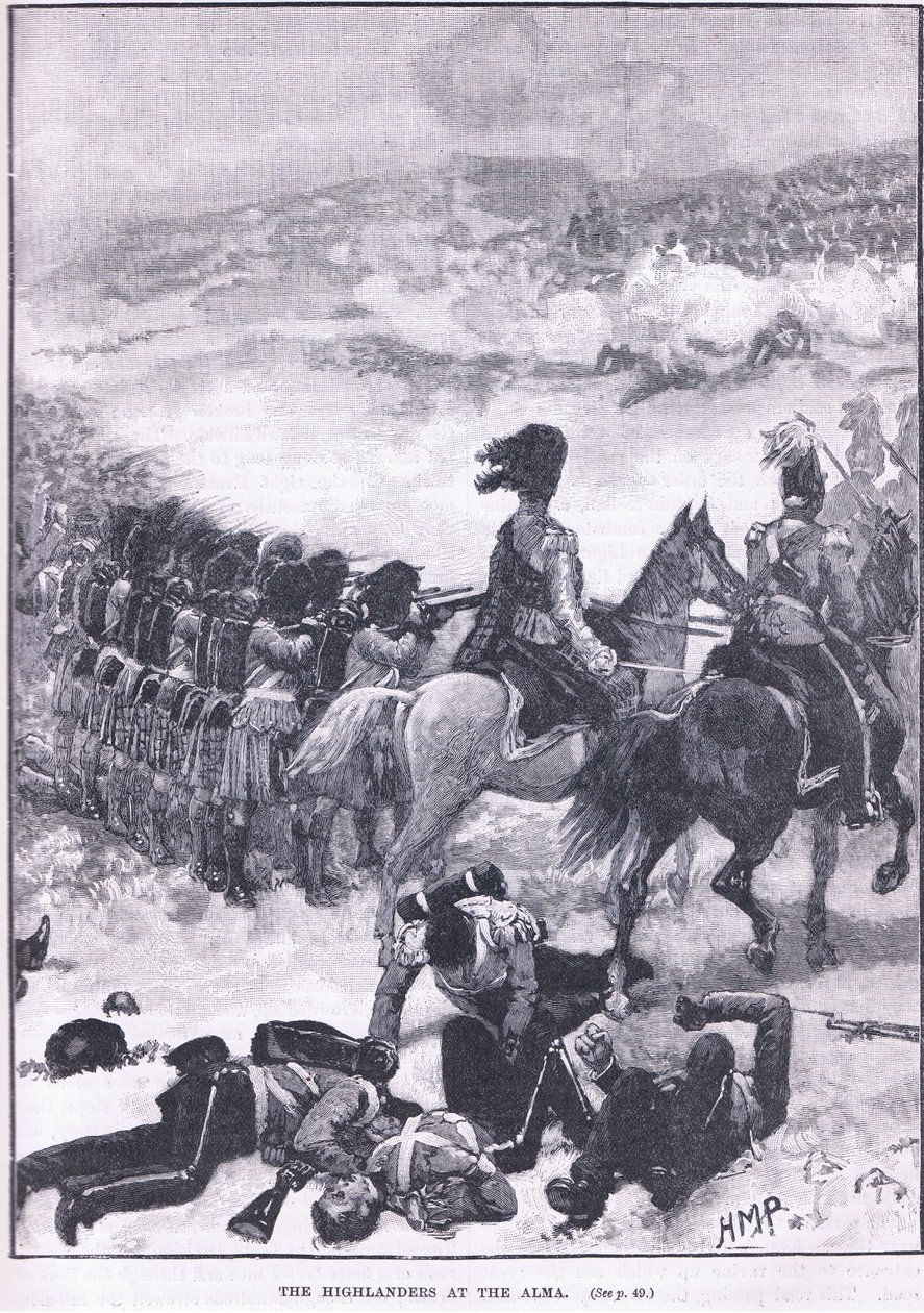 Highlanders ved Alma 1854 AD af Walter Paget