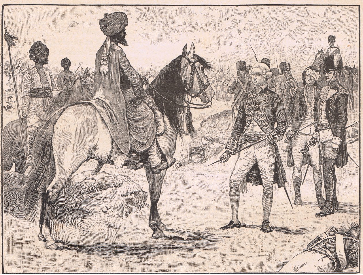 Baillies overgivelse til Hyder Ali AD1780 af Walter Paget