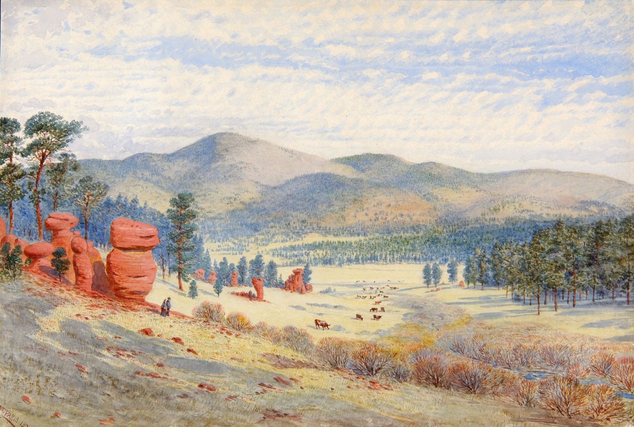 I Monument Park, Colorado, 1874. af Walter Paris