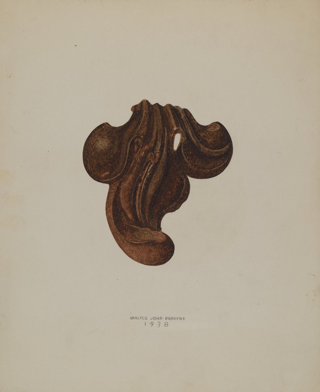 Ornamental jernblad, 1938. af Walter Praefke