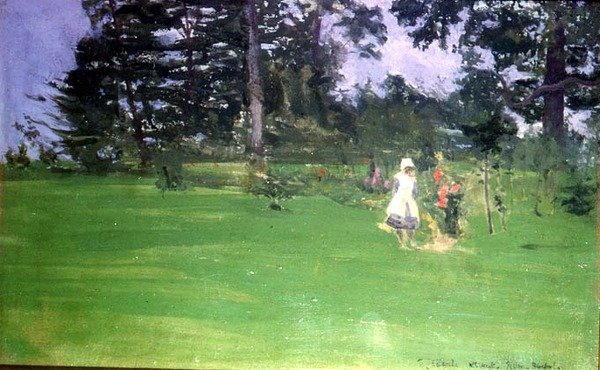 Figurer på en græsplæne af Walter Richard Sickert